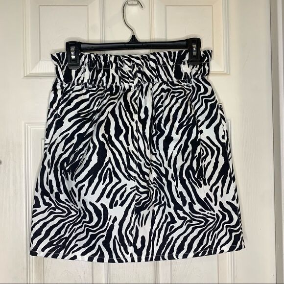 Bar III Zelda Zebra Print Samba City Mini Skirt Size 2 - Picture 7 of 11